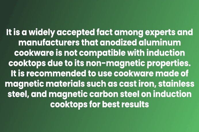 Is it possible to use anodized aluminum cookware for induction