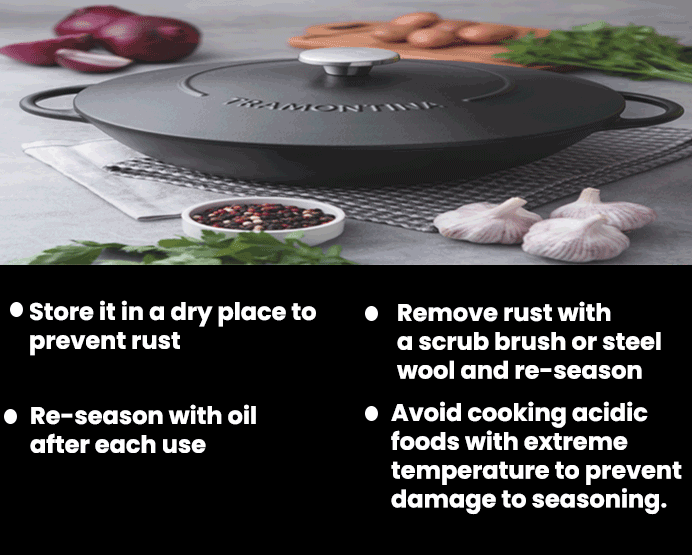 Tips and tricks for Maintaining Cast Iron Cookware
