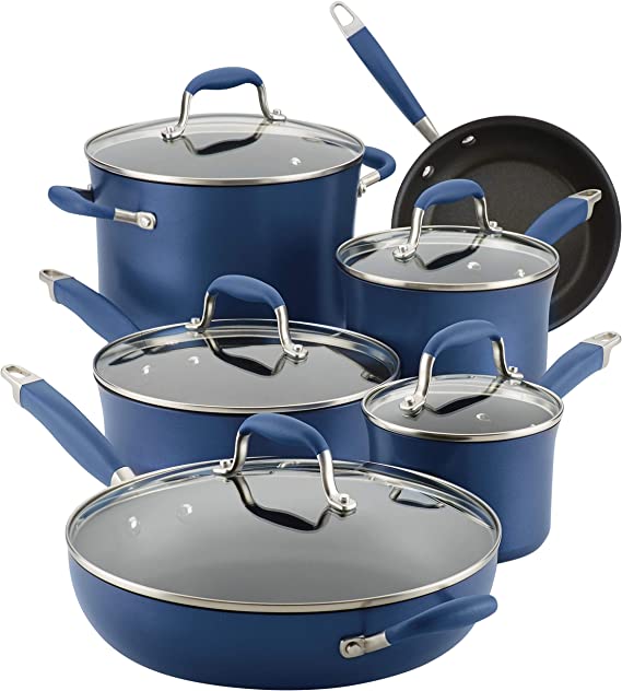 Anolon Advanced Hard Anodized Nonstick Cookware Pots and Pans Set