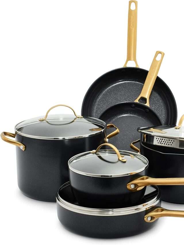 GreenPan Reserve Hard Anodized Healthy Ceramic Nonstick 10 Piece Cookware Pots and Pans Set